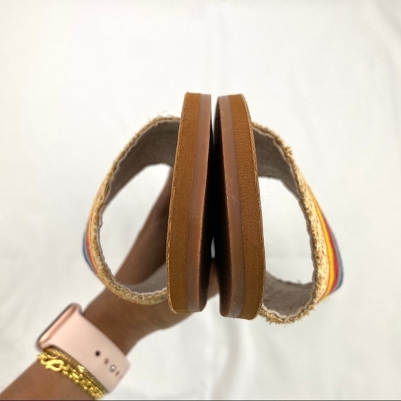 NWOT Roxy Kaia Slim Women's Beach Summer Sandals in Multicolour Straps Sz 7 - Picture 9 of 11